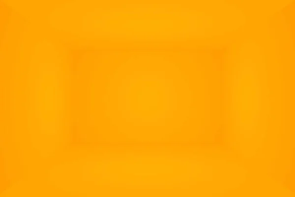 Abstract solid of shining yellow gradient studio wall room background. 3D Room.