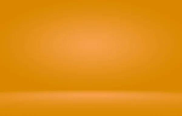 Orange Fotostudio Hintergrund vertikal mit weicher Vignette. Weicher Hintergrund mit Gefälle. Gemalte Leinwand Atelierkulisse. — Stockfoto