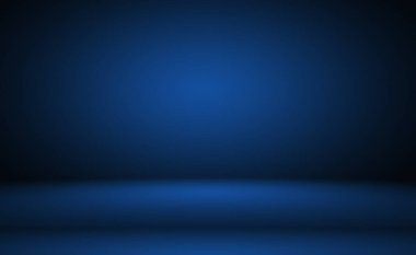 Soyut Lüks Derece Mavi arka plan. Siyah vignette Stüdyo Sancağıyla Pürüzsüz Koyu Mavi.