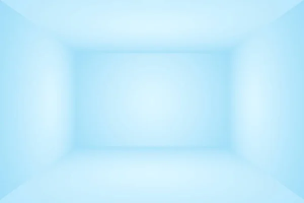 Soyut Lüks Derece Mavi arka plan. Siyah vignette Stüdyo Sancağıyla Pürüzsüz Koyu Mavi. 3D Stüdyo Odası. — Stok fotoğraf