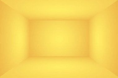 Soyut Lüks Altın Gradyan Stüdyo Duvarı. Arka plan, düzen, afiş ve ürün sunumu olarak kullanılabilir..