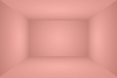Soyut boş açık pembe stüdyo odası arka planı, ürün gösterimi, afiş, şablon için montaj olarak kullan.
