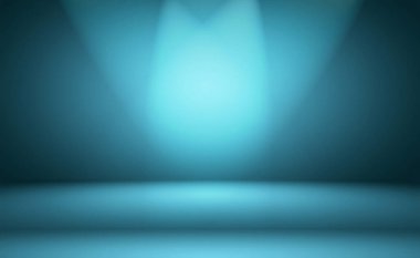 Soyut Lüks Derece Mavi arka plan. Siyah vignette Stüdyo Sancağıyla Pürüzsüz Koyu Mavi.