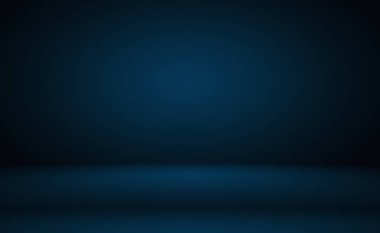 Soyut Lüks Derece Mavi arka plan. Siyah vignette Stüdyo Sancağıyla Pürüzsüz Koyu Mavi.