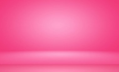 Soyut boş açık pembe stüdyo odası arka planı, ürün gösterimi, afiş, şablon için montaj olarak kullan.