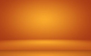 Soyut Lüks Altın Gradyan Stüdyo Duvarı. Arka plan, düzen, afiş ve ürün sunumu olarak kullanılabilir..