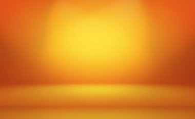 Soyut Lüks Altın Gradyan Stüdyo Duvarı. Arka plan, düzen, afiş ve ürün sunumu olarak kullanılabilir..