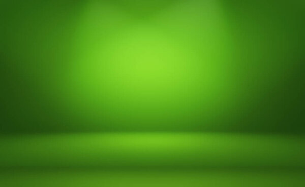 Зеленый градиент абстрактный фон пустая комната с местом для текста и изображения.