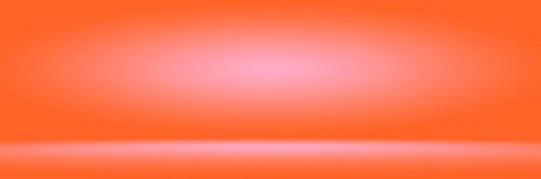 橙色摄影工作室背景垂直与柔软的小插曲。软梯度背景。画布工作室背景. — 图库照片