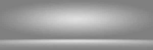 Empty white and grey studio backdrop background — Stock Photo, Image