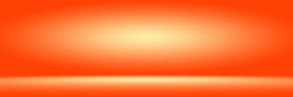 Fond studio photographique orange vertical avec vignette douce. Fond dégradé doux. Toile peinte en toile de fond studio . — Photo
