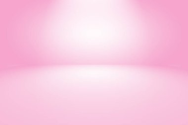 Soyut boş açık pembe stüdyo odası arka planı, ürün gösterimi, afiş, şablon için montaj olarak kullan.