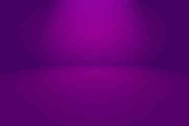 Stüdyo Arkaplan Konsepti - ürün için soyut boş ışık gradyanı mor stüdyo odası arka planı.