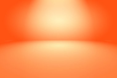 Soyut Turuncu arkaplan tasarımı, stüdyo, oda, web şablonu, düz daire eğimli iş raporu.