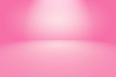 Soyut boş açık pembe stüdyo odası arka planı, ürün gösterimi, afiş, şablon için montaj olarak kullan.