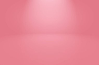 Soyut boş açık pembe stüdyo odası arka planı, ürün gösterimi, afiş, şablon için montaj olarak kullan.