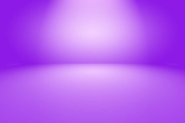 Stüdyo Arkaplan Konsepti - ürün için soyut boş ışık gradyanı mor stüdyo odası arka planı.
