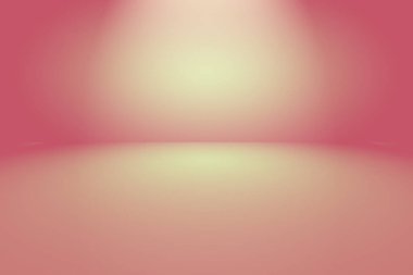 Soyut boş açık pembe stüdyo odası arka planı, ürün gösterimi, afiş, şablon için montaj olarak kullan.