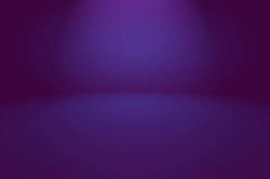 Stüdyo Arkaplan Konsepti - ürün için soyut boş ışık gradyanı mor stüdyo odası arka planı.