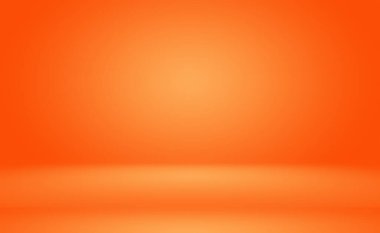 Soyut Turuncu arkaplan tasarımı, stüdyo, oda, web şablonu, düz daire eğimli iş raporu.