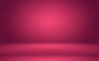 Soyut boş açık pembe stüdyo odası arka planı, ürün gösterimi, afiş, şablon için montaj olarak kullan.