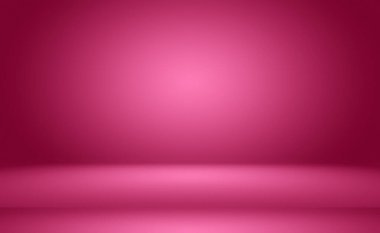 Soyut boş açık pembe stüdyo odası arka planı, ürün gösterimi, afiş, şablon için montaj olarak kullan.