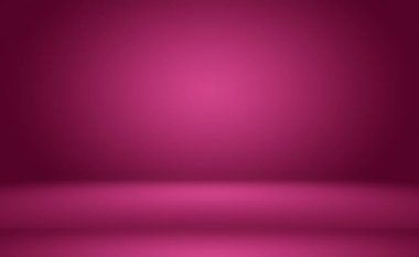 Soyut boş açık pembe stüdyo odası arka planı, ürün gösterimi, afiş, şablon için montaj olarak kullan.