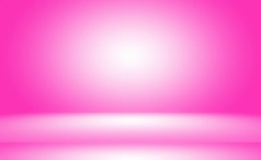 Soyut boş açık pembe stüdyo odası arka planı, ürün gösterimi, afiş, şablon için montaj olarak kullan.