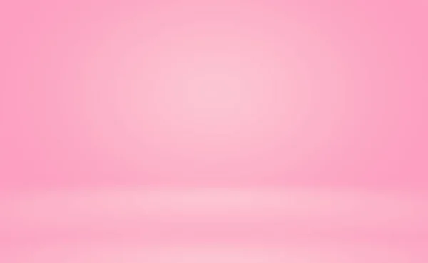 Abstrakt tom slät ljus rosa studio rum bakgrund, Använd som montage för produktvisning, banner, mall. — Stockfoto