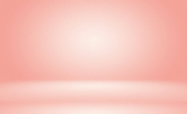 Soyut boş açık pembe stüdyo odası arka planı, ürün gösterimi, afiş, şablon için montaj olarak kullan.