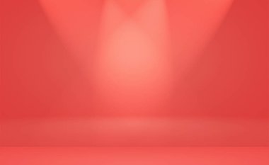 Soyut boş açık pembe stüdyo odası arka planı, ürün gösterimi, afiş, şablon için montaj olarak kullan.