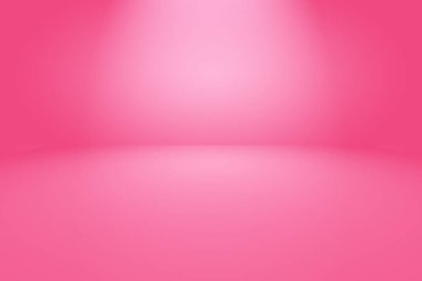 Soyut boş açık pembe stüdyo odası arka planı, ürün gösterimi, afiş, şablon için montaj olarak kullan.