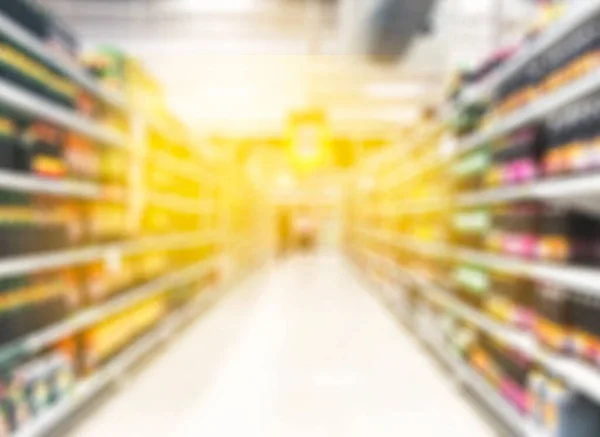 Fondo borroso del supermercado. Concepto de compras. Resumen Antecedentes . —  Fotos de Stock