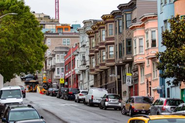 San Francisco, Kaliforniya / ABD - 15 Mayıs 2019: San Francisco 'nun Boyalı Kadınları