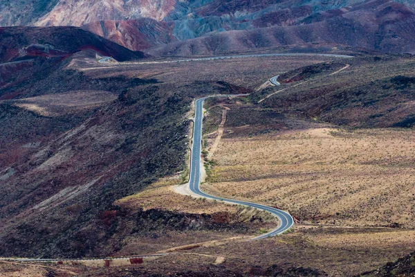 Вид Дорогу Surprise Canyon Valley Road Father Crowley Vista Point — стоковое фото