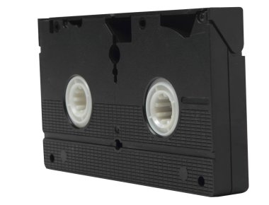 VHS video kaset kaset beyaz zemin üzerine