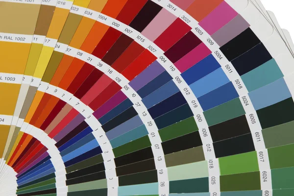 Collectie van ral-kleuren geïsoleerd op witte achtergrond — Stockfoto
