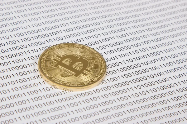 ikili kod zemin üzerine altın bitcoin