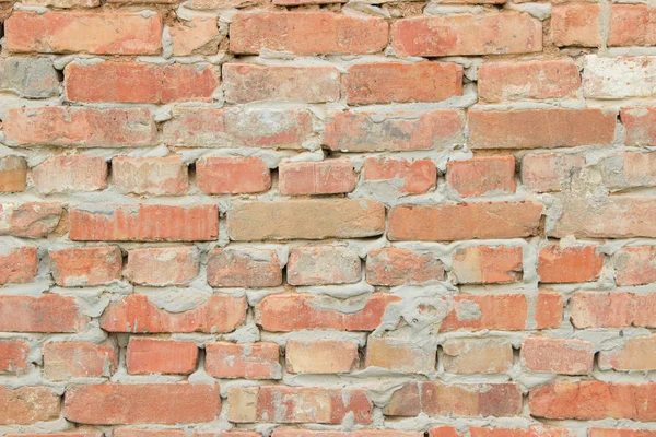 Textura de fondo de las viejas paredes de ladrillo rojo brillante — Foto de Stock