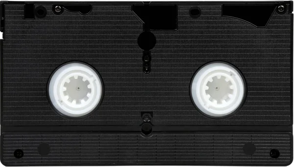 Old Black Vhs Video Tape Cassette — Stock Photo, Image