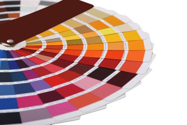 Beyaz arkaplanda Ral renk koleksiyonu