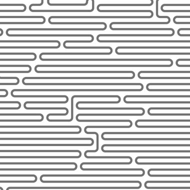 Labirent tarzı yatay kalıp - yuvarlak hatları