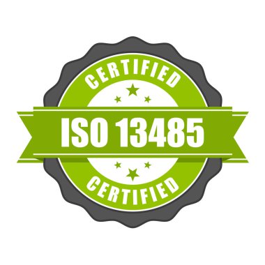 ISO 13485 standart sertifika rozet - tıbbi cihazlar