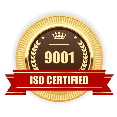ISO 9001 sertifikalı madalya - kalite yönetimi
