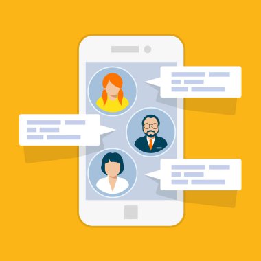 SMS sohbet arabirimi - akıllı telefon kısa mesajların 