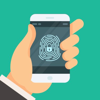 Cep telefonu ile parmak izi düğmesi - smartphone passw kilidi