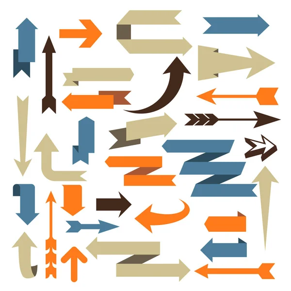 Arrow Set - Set of arrow designs in different styles — Stock Vector