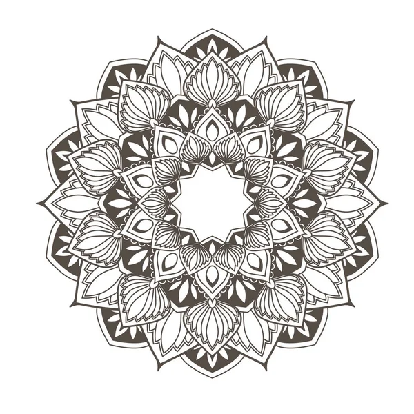 Etniczne mandali design - kwiat styl Orientalny wzór — Wektor stockowy