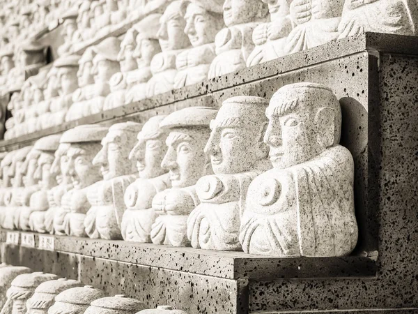 Pattern of Buddhist Saints Stone, in Korean Architectural Style, in Pattern, Background, Religious and Belief concept