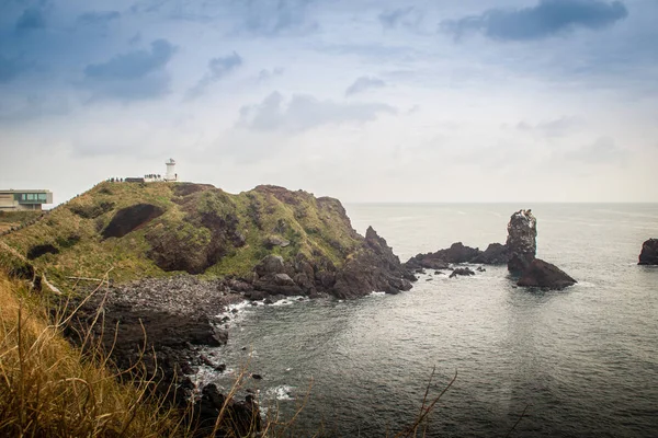 Όμορφο τοπίο του Seopjikoji σε Jeju Island, Νότια Κορέα — Φωτογραφία Αρχείου